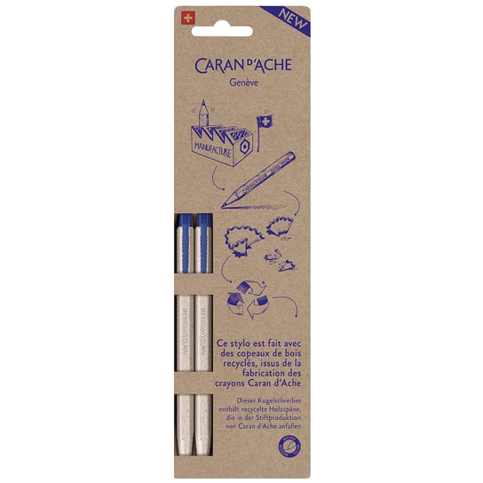 Długopis jednorazowy, 825 eco, 2 sztuki CARAN D'ACHE