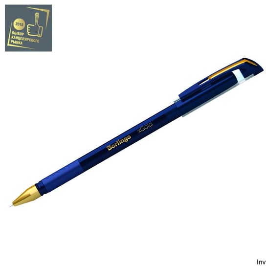 Długopis Kulkowy Xgold, Niebieski, 0,7 Mm, Gumowy Uchwyt 243017/79833 Berlingo Berlingo