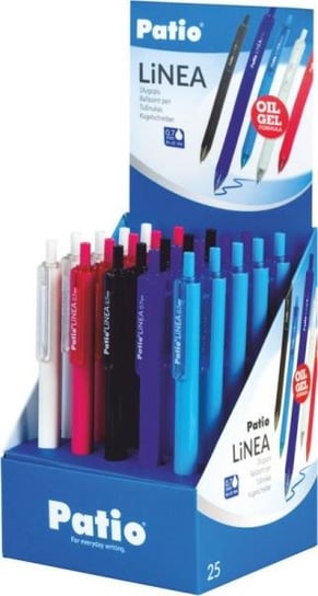 Długopis Linea oil gel niebieski 66204PTR p25 Patio mx cena za 1 szt Patio