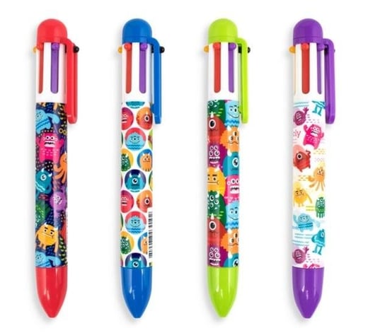 Długopis Mechaniczny 6w1 Potworki Kolorowe Baloniki