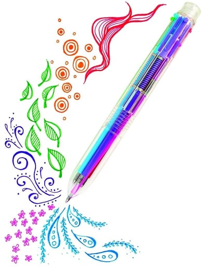 Długopis Mechaniczny 6w1 Żelowy Kolorowe Baloniki