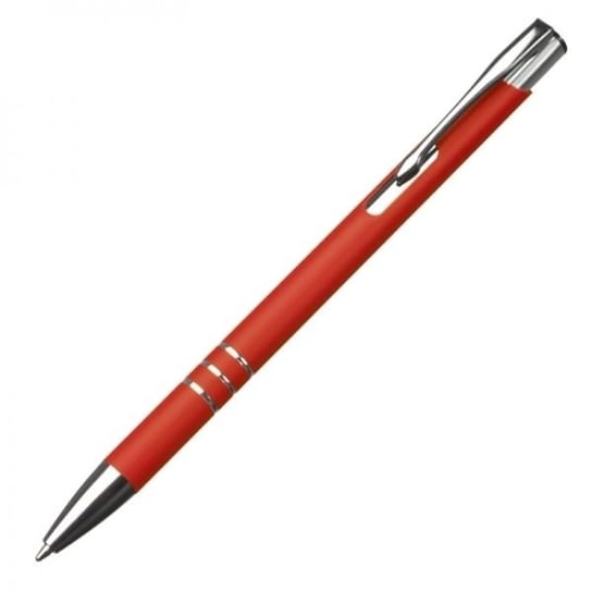 Długopis metalowy soft touch NEW JERSEY czerwony HelloShop