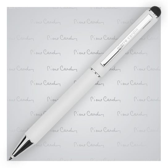 Długopis metalowy touch pen, Pierre Cardin Claudie, biały Pierre Cardin