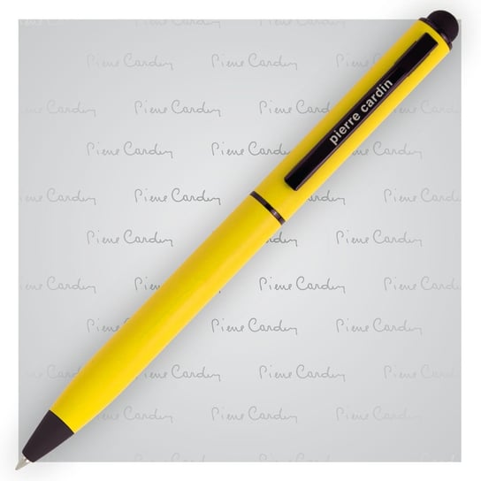 Długopis metalowy touch pen, soft touch CELEBRATION Pierre Cardin żółty Inna marka