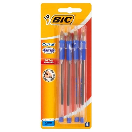 Długopis, niebieski, 4 sztuki BIC