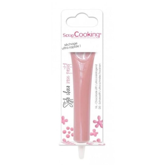 Długopis pastelowy różowy o smaku czekoladowym 25g - Scrapcooking Rose Inna marka