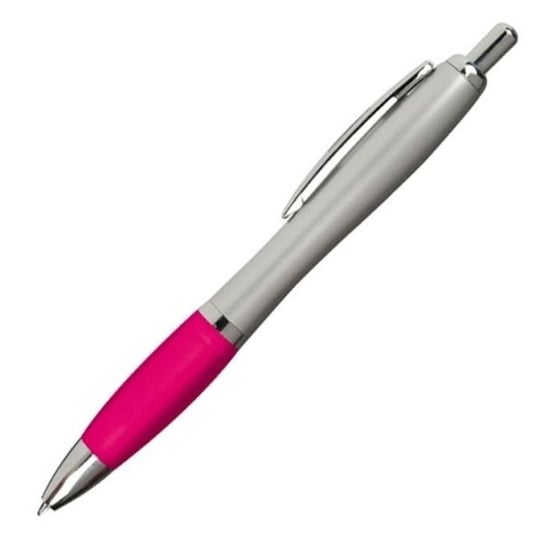 Długopis plastikowy ST,PETERSBURG różowy-srebrny HelloShop