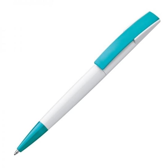 Długopis plastikowy z szerokim klipsem CANBERRA turkusowy Inna marka