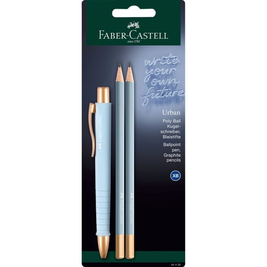 Długopis Poly Ball Urban Faber-Castell + 2 Ołówki Blister Faber-Castell