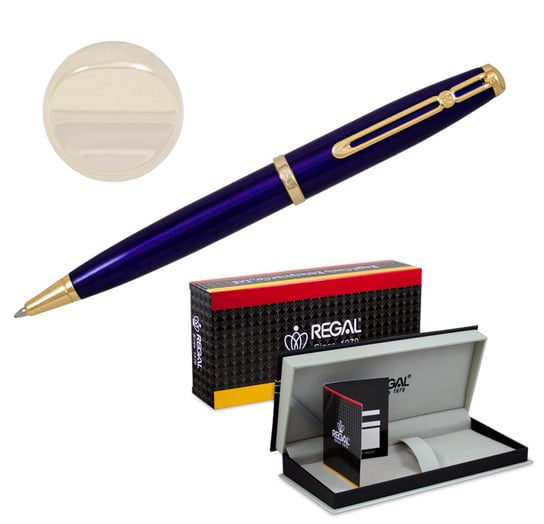 Długopis Regal RE115D z serii BUCKINGHAM, granatowy Regal