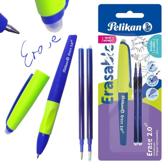 Długopis ścieralny wymazywalny Erase +2wkł PELIKAN Pelikan