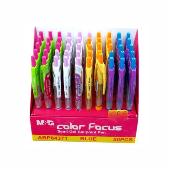 Długopis Semi Gel Abp84371 Mix Color Focus, M&G MG