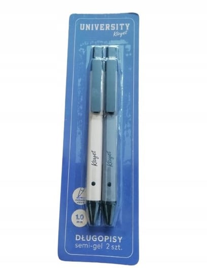Długopis Semi-Gel Niebieski 1,0 Mm 2 Sztuki Kayet KAYET