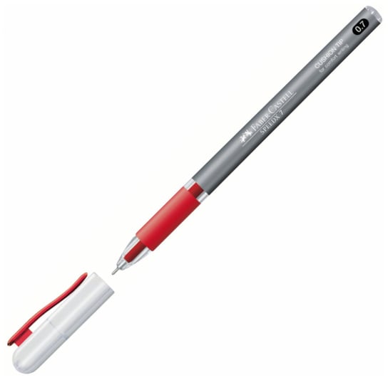 Długopis Speedx 7 Czerwony 0.7 Mm Korpus Titanum, Faber-Castell Faber-Castell