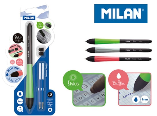 Długopis, Stylus, mix kolorów Milan