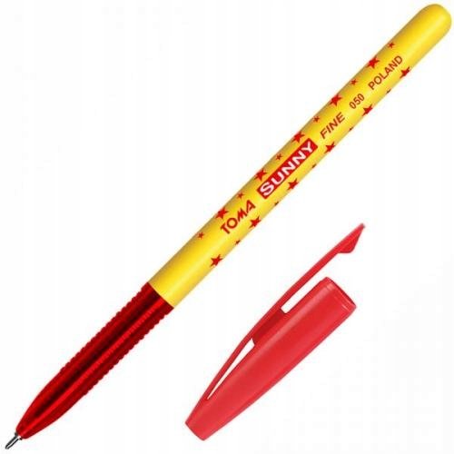 Długopis Sunny 0,7 Mm Czerwony Gwiazdki Toma Toma