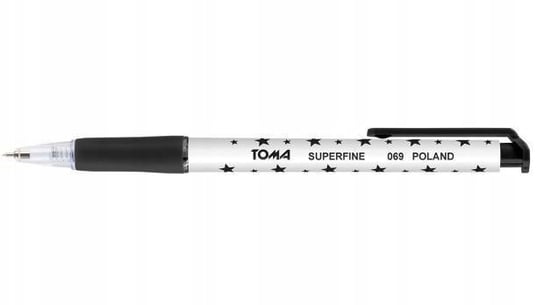 Długopis Superfine Aut. 0,5Mm Czar. (30Szt) Toma Toma