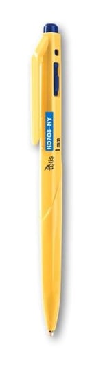 Długopis tetis KD708-NY 1mm obudowa żółta wkład olejowy niebieski p25 TETIS