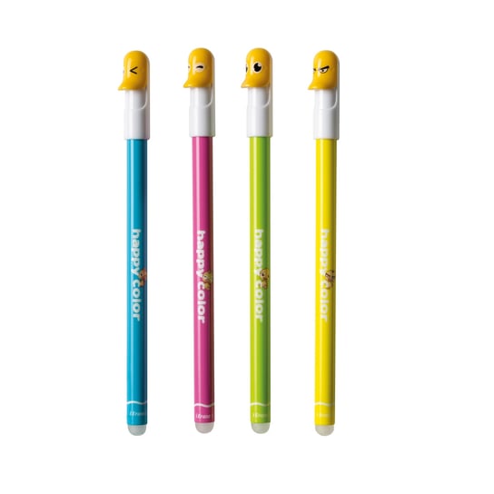 Długopis usuwalny "kaczorki", niebieski, 0,5 mm, mix wzorów Happy Color