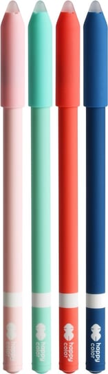 Długopis usuwalny TRENDY, 0,5 mm, niebieski, 4 sztuki na blistrze, Happy Color Happy Color