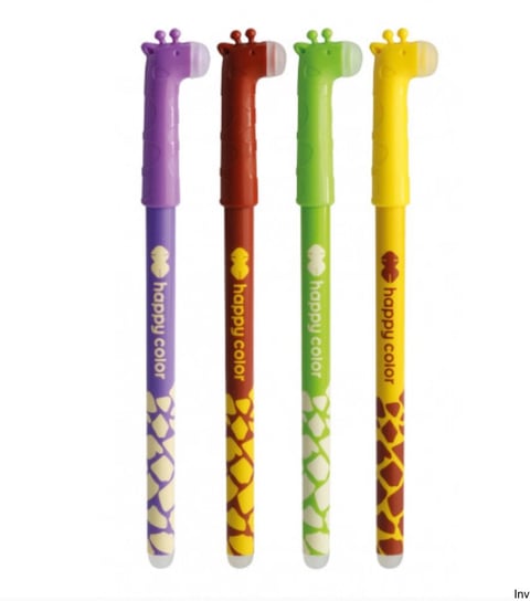 Długopis Usuwalny Żyrafy 0.5Mm Niebieski Akpb7371-3 Happy Color Happy Color