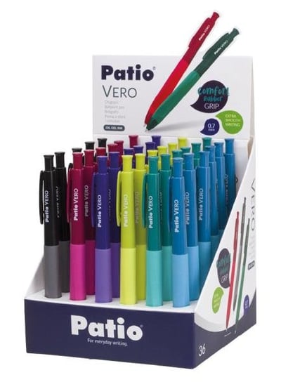 Długopis Vero oil gel niebieski p36 37589PTR Patio mix cena za 1 szt Patio
