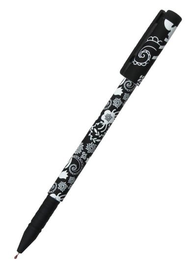 Długopis Vinson Kwiaty czarno-białe 0,7mm Titanum
