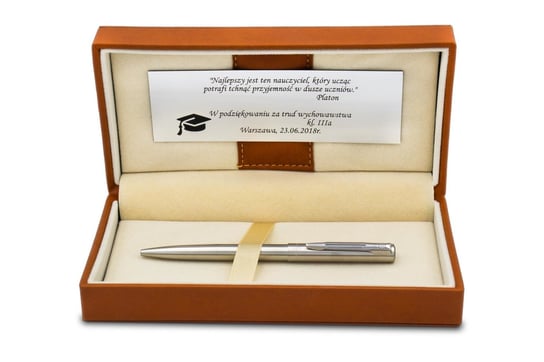 Długopis Waterman Graduate Stalowy Z Grawerem Pudełko WATERMAN