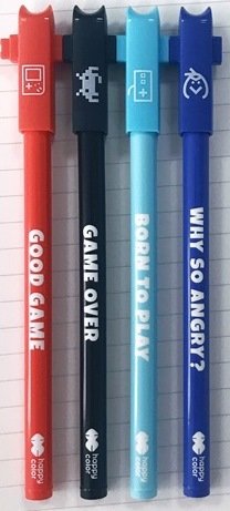 Długopis wymazywalny, Games, 0,5 mm, 1 sztuka, mix wzorów Happy Color
