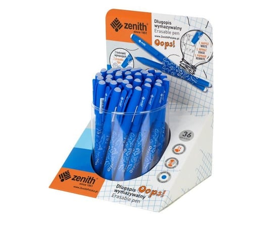 Długopis wymazywalny, Oops!, niebieski, 36 sztuk Astra