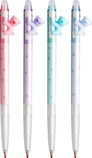 Długopis wymazywalny Pastel Bears, niebieski, 0.5 mm Happy Color