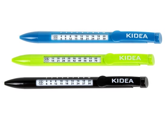 Długopis z tabliczką mnożenia Kidea, mix kolorów KIDEA