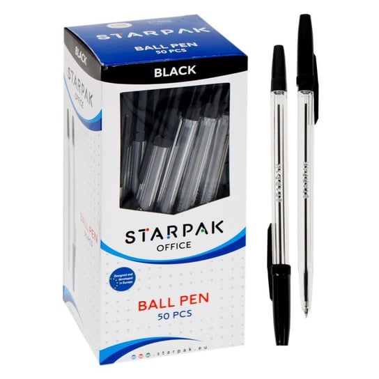 Długopis Zamykany Cristal Czarny Starpak 144362 Starpak