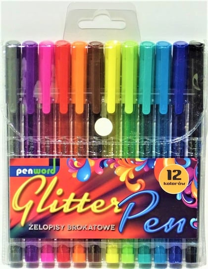 Długopis Żelowy 2011-12 Brokat 12 Kolorów Premium Penword PENWORD