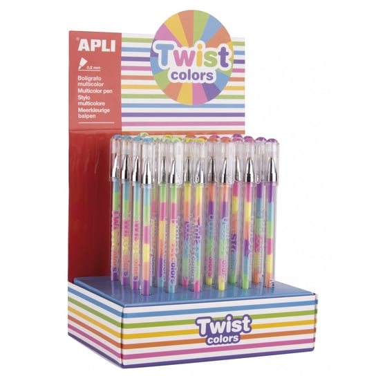 Długopis żelowy Apli Kids - Twist Colors APLI Kids