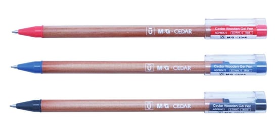 Długopis żelowy, Cedar, czerwony, 12 sztuk GDD Grupa Dystrybucyjna Daccar
