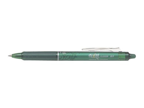 Długopis żelowy, Frixion Ball Clicker Medium, zielony Pilot