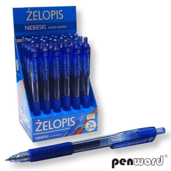 Długopis żelowy niebieski 2616 p24 cena za 1 szt POLSIRHURT