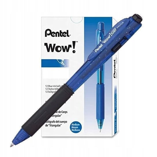 Długopis żelowy PENTEL K437CR-C niebieski 12szt Pentel