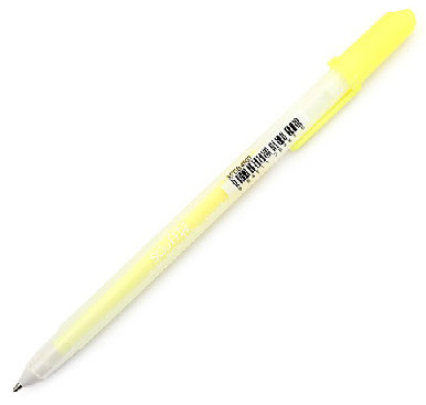 Długopis żelowy, Sakura Souffle Deco-Roller, 903 Yellow BRUYNZEEL