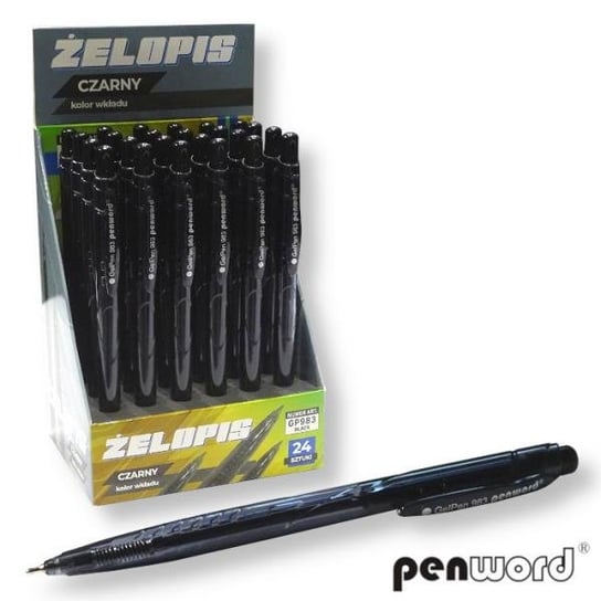 Długopis żelowy Semi gel 983 czarny p24 cena za 1 szt POLSIRHURT