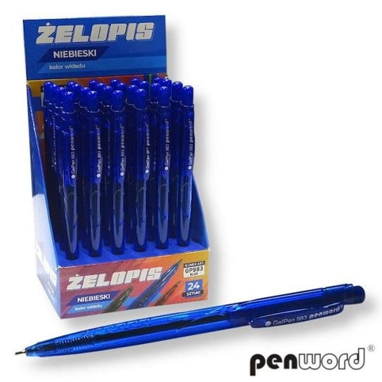 Długopis żelowy Semi gel 983 niebieski p24 cena za 1 szt Inna marka