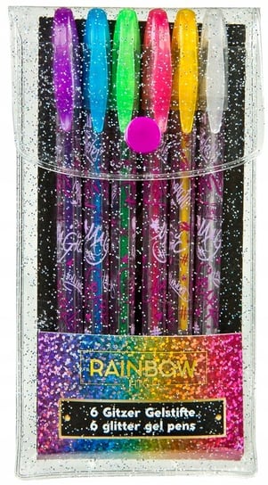 Długopisy Brokatowe Żelowe Rainbow High 6Szt. Rainbow High