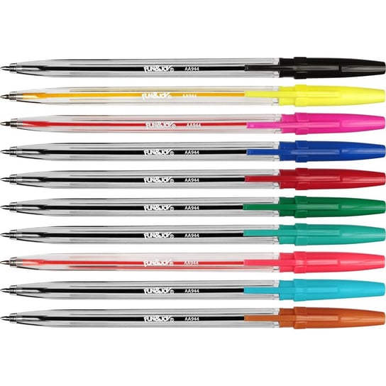 Długopisy fluo 10 kolorów Fun&Joy Titanum