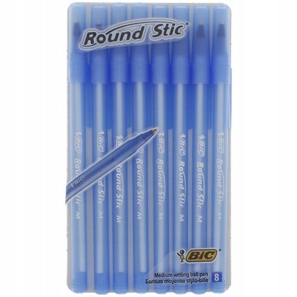 Długopisy Klasyczne BiC Round Stic 8 sztuk Inna marka