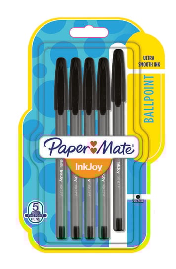 Długopisy Paper Mate InkJoy, 0,7MM, czarny, 5 sztuk Paper Mate