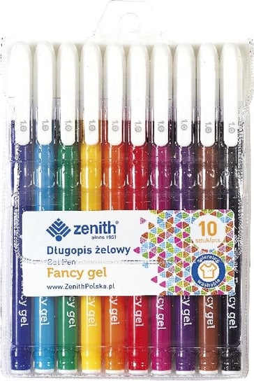 Długopisy żelowe, 10 kolorów Astra
