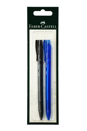 Długopisy żelowe, czarny, niebieski, 2 sztuki Faber-Castell