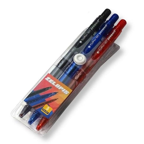 Długopisy żelowe Semi gel 3 kolory 983 -3 Inna marka