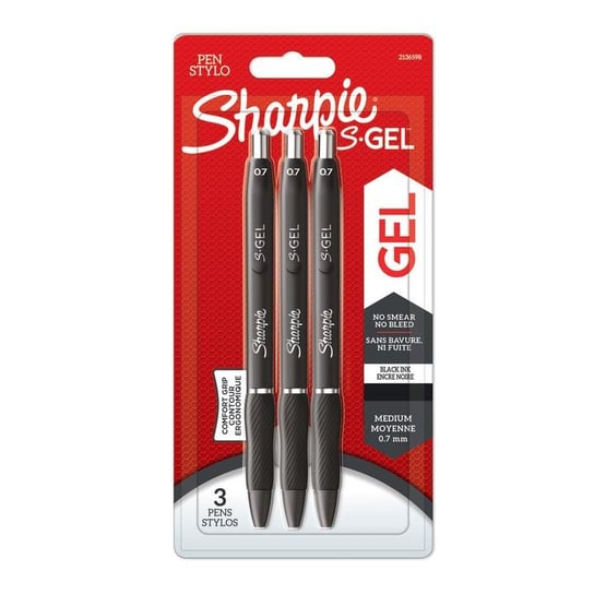 Długopisy żelowe Sharpie S-GEL 3-Pack czarny - 2136598 Sharpie